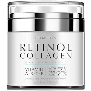 EnaSkin Retinol Cream for Face, Moisturizer for Anti Aging & Wrinkled Skin, Day and Night for Women & Men, Retinol Collagen Facial Care Face and Neck 1.7 Fl Oz