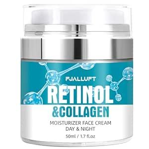 Advanced Anti-Aging Retinol Cream for Face - Diminishes Wrinkles, Fine Lines, and Age Spots for Men & Women - Day & Night Hydrating Acid with Collagen and Hyaluronic Acid Moisturizer