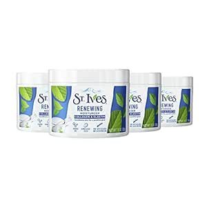 St. Ives Collagen and Elastin Facial Moisturizer For Renewing (Paraben Free/Dermatologist Tested/Cruelty Free), 10 Ounce (Pack of 4)